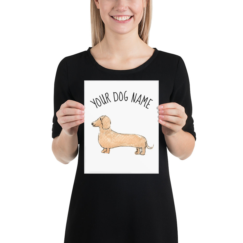 Personalized Poster - Dog: Dachshund