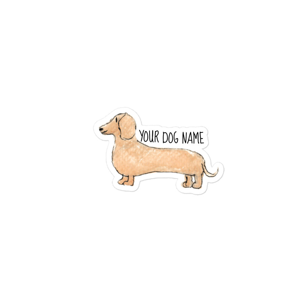 Personalized Sticker - Dog: Dachshund