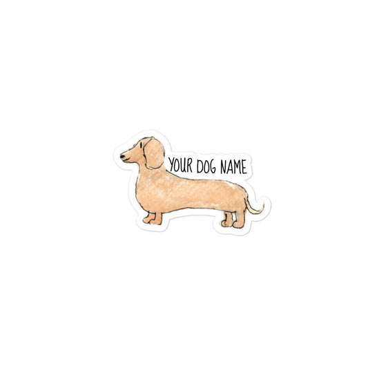 Personalized Sticker - Dog: Dachshund